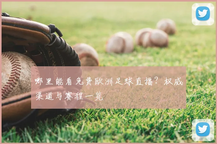 哪里能看免费欧洲足球直播？权威渠道与赛程一览